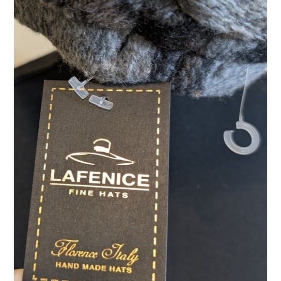 LA FENICE Handmade Hat Wool Blend Florence Italy Academia - Picture 9 of 10